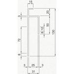 アルミブロック用コーナーポスト 水切付/KPH型 日軽金アクト