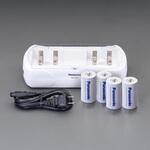 充電器セット (ニッケル水素 単1x4本付き) エスコ