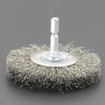 六角軸 軸付ブラシ (平型/ステンレス) エスコ