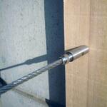 ワイヤー止め金具 (右ねじ/ステンレス製) エスコ