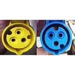 パワーインレット用ソケットのみ(ストレート黄) カーク産業