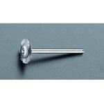 軸付ブラシ (平型・スチール製) エスコ