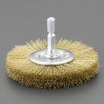 軸付ブラシ (平型/真鍮) エスコ