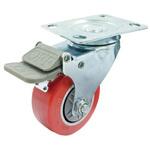 自在キャスター (ブレーキ付き) エスコ