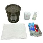 緊急油吸着・洗浄キット (携帯用) エスコ