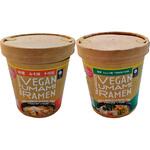 藤和乾物 ヴィーガン旨味ラーメン とんこつ風・みそセット(各1個) ピアンタ