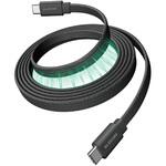 USB-C ケーブル PD60W USB Type-C to C 急速充電 薄型フラット ナイロンメッシュ マグネット 磁石 エレコム