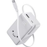 巻取り式USB-Cケーブル一体型 モバイルバッテリー 10000mAh 最大22.5W PD/PPS対応 USB-C/USB-Aポート エレコム