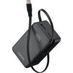 巻取り式USB-Cケーブル一体型 モバイルバッテリー 10000mAh 45W PD/PPS対応 USB-C/USB-Aポート パススルー エレコム