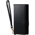 スマホケース 手帳型 多機種スマホ対応 汎用 自己吸着シート ハンドストラップ付き Sサイズ ソフトレザー エレコム