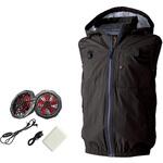 ハーネス対応電動ファン付きウェア(脱着可能フード付き・ハイバック仕様) ベストセット DiVaiZ