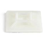 StarTech.com ケーブルタイマウント ， 27mm x 27 mm， 白， 5.5mm 幅ケーブルタイ対応 StarTech.com