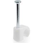 StarTech.com ケーブルクリップ (配線クリップ)， ネイル， クランプカラー、ネイル付き， 7mm， ポリエチレン StarTech.com