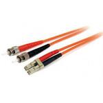 StarTech.com 光ケーブル， LC - ST， マルチモード， 62.5/125μm， 2m， 低煙性ハロゲンフリー(LSZH) StarTech.com