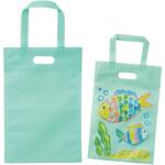 お絵描き不織布バッグ A4 パステルグリーン アーテック[学校教材・教育玩具]