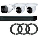 200万画素POC防水バレット型カメラ1台ドーム型カメラ2台レコーダー(HDD2TB)同軸ケーブル20mセット マザーツール