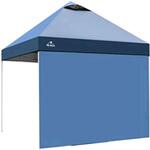 タープテントサイドシート 2m×2m UVカット ブルー/ブラウン/グリーン 万方商事