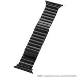 Apple Watch 38/40/41/42mm バンド 「CORVIN」 マグネットブロックメタルバンド ブラック LEPLUS NEXT