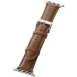 Apple Watch 42(Series 1，2，3)/44/45/46/49mm バンド 「CORVIN」 プランプレザーバンド ブラウン LEPLUS NEXT