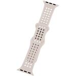 Apple Watch 38/40/41/42mm バンド 「CORVIN」 パンチングシリコンバンド エクリュ LEPLUS NEXT