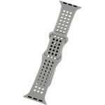 Apple Watch 38/40/41/42mm バンド 「CORVIN」 パンチングシリコンバンド グレー LEPLUS NEXT