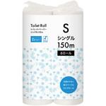 TSC 再生紙トイレットペーパーシングル  48ロール(6巻入×8袋)107mm幅×150? 大一産業