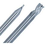 樹脂加工用バリ低減3枚刃右刃左ねじれスクエアエンドミル NS(日進工具)