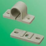 SC樹脂浮上りサドルバンド VP用ライトアイボリー 昭和コーポレーション