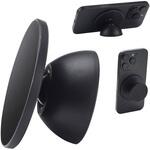 MagSafe対応 スマホスタンド スマホグリップ 両面マグネット キッチン・冷蔵庫・壁 メタルプレート付属 エレコム