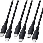 USB Type-C ケーブル 100W PD対応 USB-C to C 3本セット 0.5m/1m/2m 高耐久ナイロン 断線に強い 480Mbps エレコム