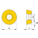 転削加工用コーテッド超硬チップ MV1020シリーズ BRP用 三菱