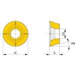 転削加工用コーテッド超硬チップ MV1020シリーズ ARP5用 三菱