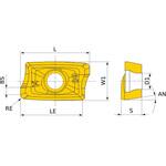 転削加工用コーテッド超硬チップ MV1020シリーズ APX4000用 三菱