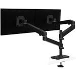 エルゴトロン LX Pro デュアル モニターアーム 縦/横型 2画面 ブラック グロメットマウント取り付け 24インチ(3.6～20kg)まで VESA規格対応 ERGOTRON(エルゴトロン)