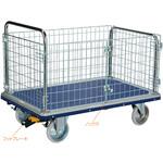 観音扉型金網台車・SHタイプ・フットブレーキなし エヌケーキャリーキャスター