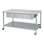 作業台 引出し付 両面式 ナビス(アズワン)