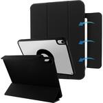 iPad 11インチ (A16)/iPad 10.9インチ (第10世代) 縦横スタンド可能 分離型ハイブリッドケース ブラック Smart Stock