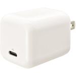 PD対応 AC充電器 Type-C 20W 折りたたみ式 オーム電機