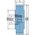 TTU形チェーン用ロックスプロケット 椿本チエイン