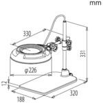 LED照明拡大鏡ENVL-B レンズクリーナーセット オーツカ光学