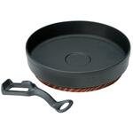 鉄ギョーザ鍋(すき鍋)ハンドル木台付 池永鉄工