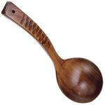 摺り漆深型お玉 はつり ヤマコー