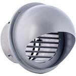 外壁用ステンレス製換気口 セルフード 同芯ガラリ型 逆風防止ダンパー付 西邦工業