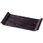 メラミン クレーター付台 黒マット 福井クラフト