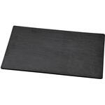 メラミン チャコール長角プレート 黒マット 福井クラフト