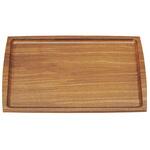 ノンスリップ長角盆 濃木目 マイン