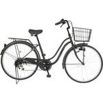 防災サイクル 26型6段変速付き ノンパンク シティサイクル 【完成組立品】 東部