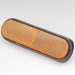 リフレクター サイド アンバー 角/裏面 アール 曲面 テープ Eマーク付 KIJIMA(キジマ)