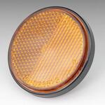 リフレクター サイド アンバー 丸/裏面 フラット ネジ Eマーク付 KIJIMA(キジマ)