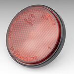 リフレクター サイド レッド 丸/裏面 フラット ネジ Eマーク付 KIJIMA(キジマ)